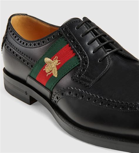 black gucci bee shoes|Gucci men's shoes bee.